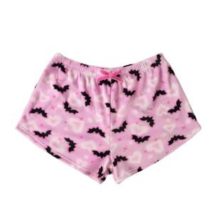 BAT all over Print plush seasonal shorts size large